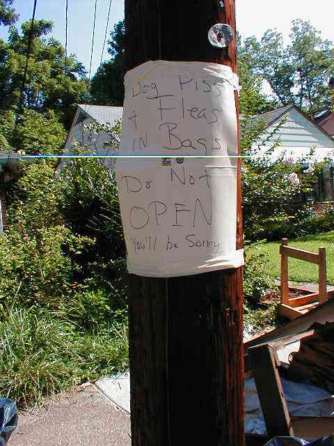 Dog Piss & Fleas in Bags ** Do Not Open - You'll be Sorry