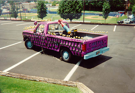 tennis balls and drums